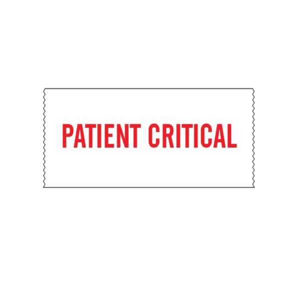 Printed Chart Tape - Patient Critical